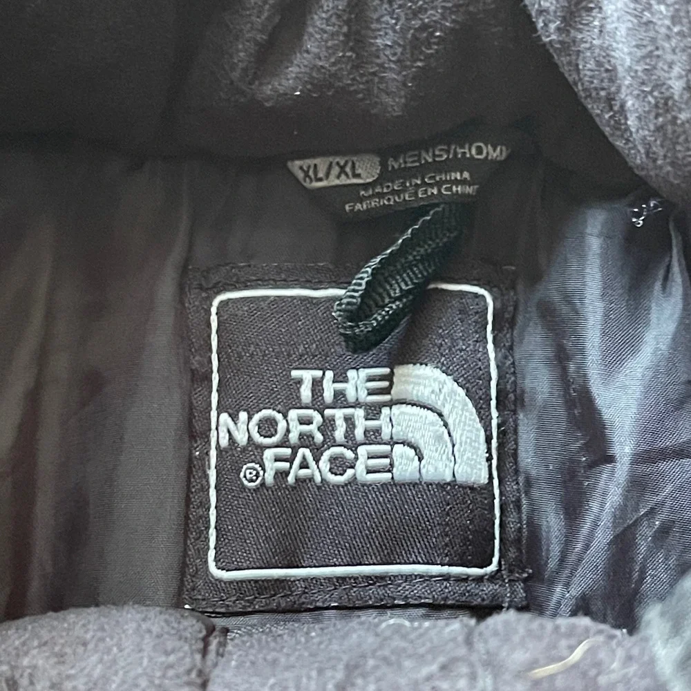 The North Face Steep Tech Mens XL Black Grey Ski Jacket Belted Utility Coat